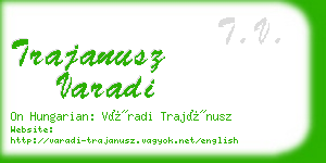 trajanusz varadi business card